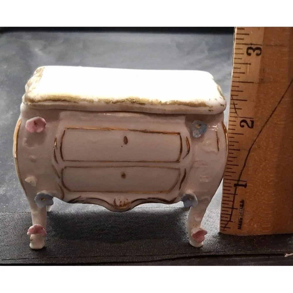 Chest of Drawers Triket box with couch both porcelain made in Germany